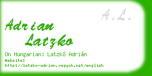 adrian latzko business card